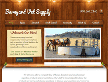 Tablet Screenshot of barnyardvetsupply.com